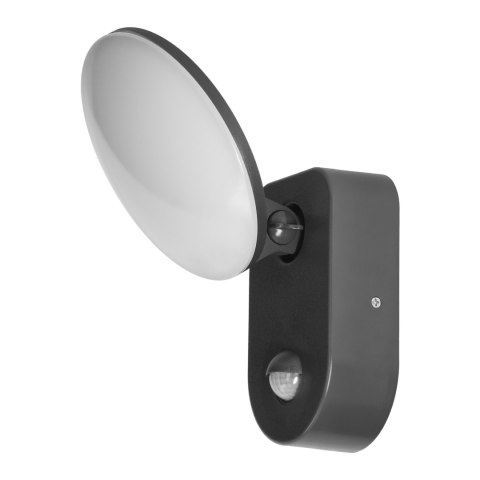 RIOLIT LED 15W, oprawa ogrodowa z czujnikiem ruchu, 1100lm, IP65, 4000K, szara