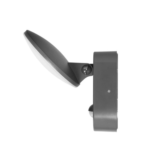 RIOLIT LED 15W, oprawa ogrodowa z czujnikiem ruchu, 1100lm, IP65, 4000K, szara