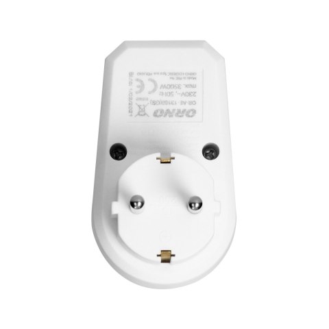 Adapter 1x2P+Z (Schuko) z włącznikiem, biały