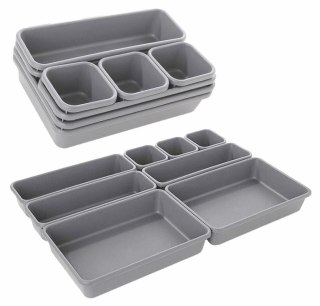 AG641B Modułowy organizer 8szt szary
