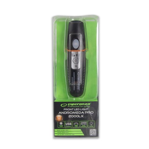EOT062 Esperanza profesjonalna lampka rowerowa led na przód andromeda pro 2000 lx