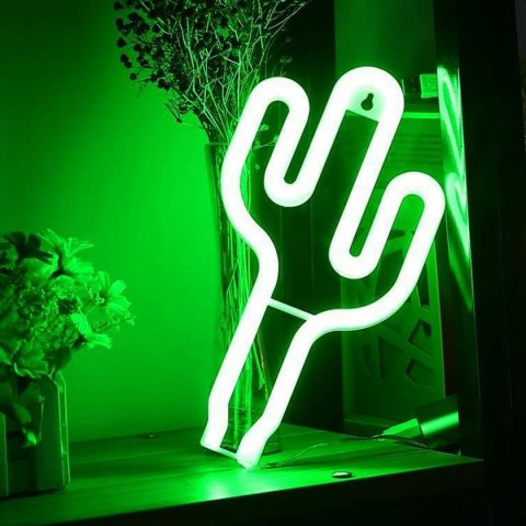 ZD79 Lampka led neon kaktus
