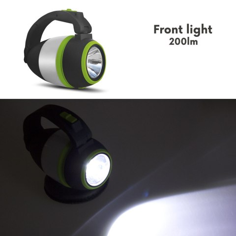 Lampa LED 3w1 Maclean, kempingowa, biurkowa, latarka, 1W, 60-200lm, Cold White 6000K, zasilanie 3xAA 1,5V, MCE294
