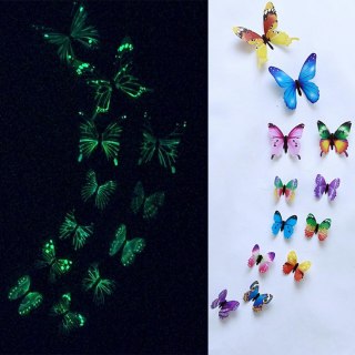 AG683D Motyle fluorescencyjne 12szt mix