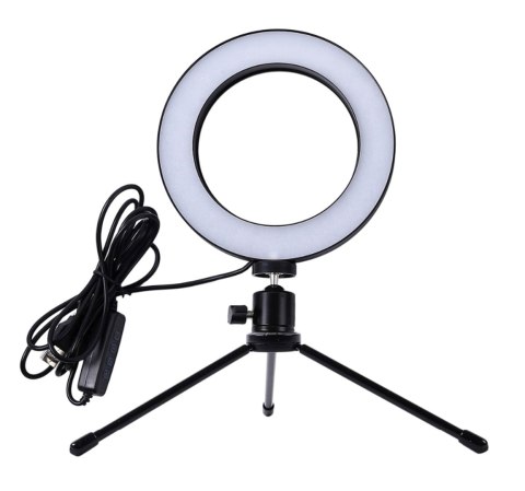ZD67B Lampa pierścieniowa 16cm led staty