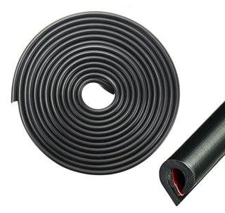 AG679F Listwa ochronna na drzwi 5m black