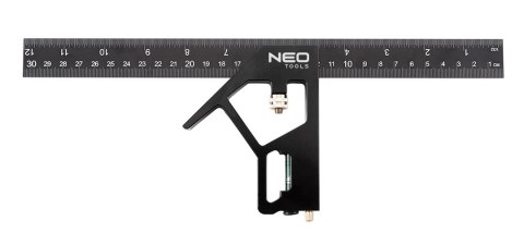 Kątownik wielofunkcyjny aluminiowy 30 cm