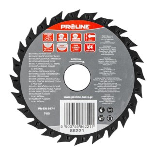 Tarcza płaska piła z tarnikiem grube zęby 115mm proline