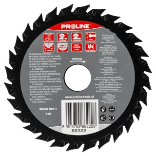 Tarcza płaska piła z tarnikiem grube zęby 125mm proline