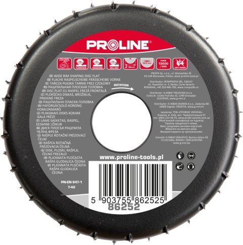 Tarcza płaska tarnik grube zęby frez czołowy 120mm proline