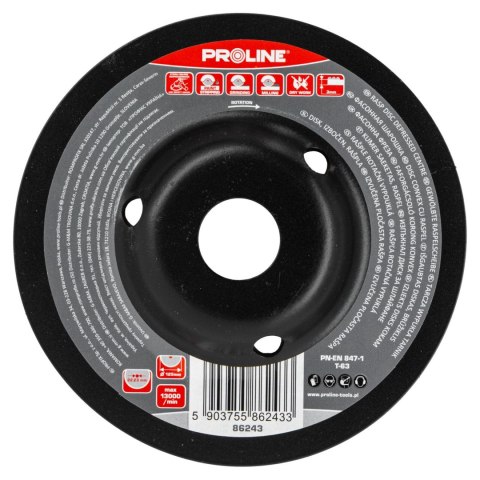 Tarcza wypukła tarnik drobne zęby typ b 125mm proline