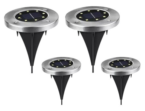 ZD50J Ogrodowa lampa solarna 8led zestaw 4szt