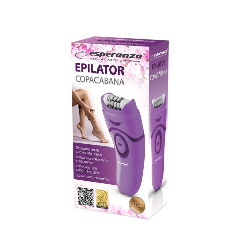 EBD002V Depilator Copacabana fioletowy Esperanza