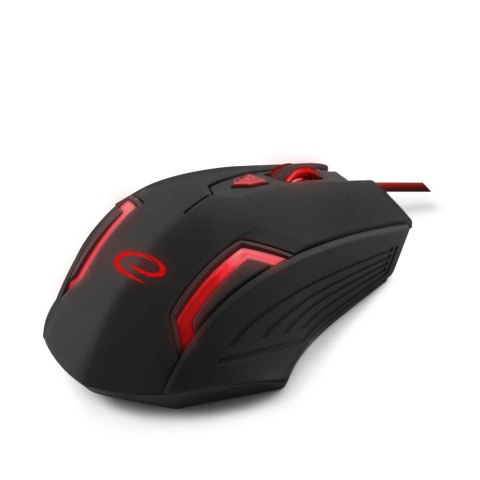 EGM205R Mysz przewodowa dla graczy 6D optyczna USB MX205 Fighter czerwona