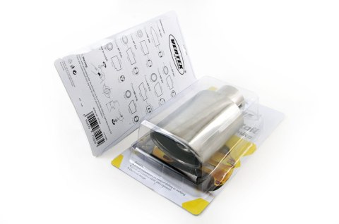 Końcówka tłumika wydechu stal nierdzewna mt 003 chrom amio-01303