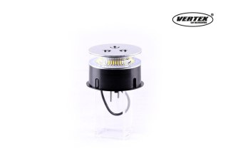 Lampa ostrzegawcza błyskowa kogut 39 led flex r65 r10 12v 24v war09p amio-01501