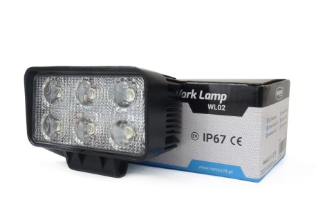Lampa robocza halogen led szperacz awl02 6 led 12v 24v amio-01613