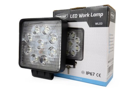 Lampa robocza halogen led szperacz awl03 9 led 12v 24v amio-01614
