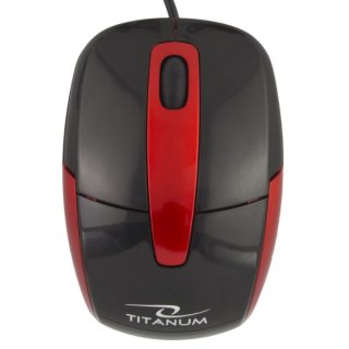 TM108K Mysz przewodowa 3D optyczna USB Barracuda czarna Titanum