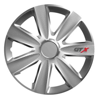Kołpak samochodowy carbon srebrny gtx 17" cali