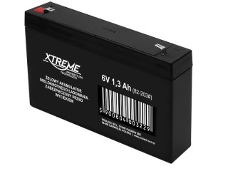 82-203# Akumulator żelowy 6v 1.3ah xtreme 97x53x24_4,8