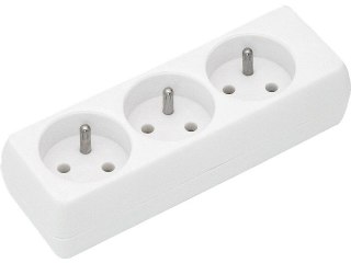 9759# Gniazdo gn-370/gn-330 3-gniazda z uziemieniem białe
