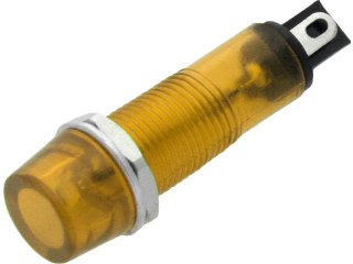 0654# Kontrolka neonowa 9mm (żółta) 230v