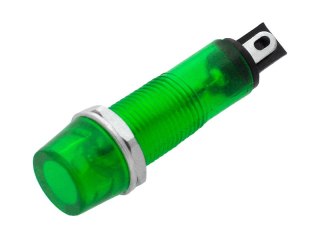 0655# Kontrolka neonowa 6mm (zielona) 230v