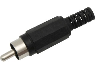 1021# Wtyk rca cinch czarny