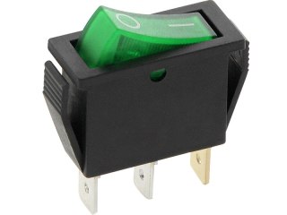 1329# Przełącznik mk111 zielony 12v podświetlany