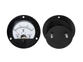 51-115# Miernik analogowy voltomierz okrągły 15v