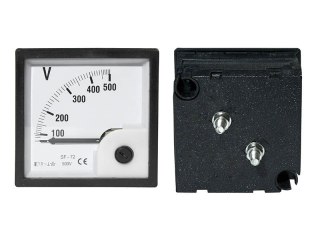 51-350# Miernik analogowy voltomierz kwadrat duży 500v