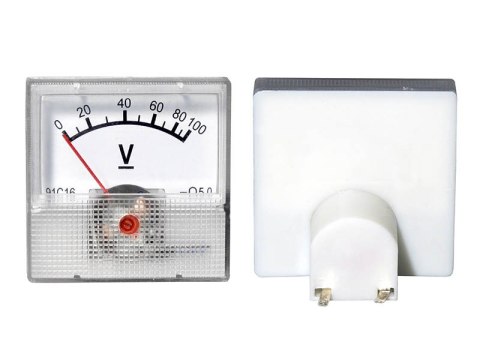 51-611# Miernik analogowy voltomierz kwadrat mini 100v