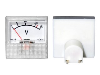 51-630# Miernik analogowy voltomierz kwadrat mini 30v