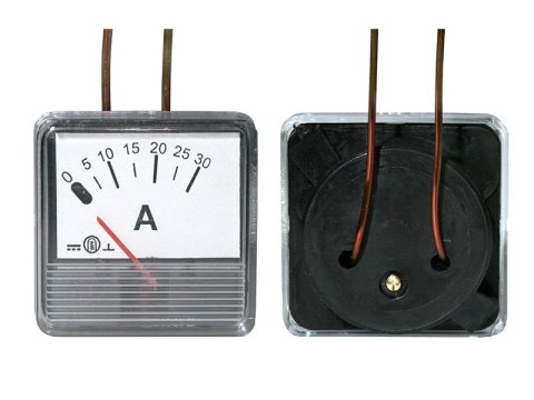 51-730# Miernik analogowy amperomierz 30a kwadrat polski
