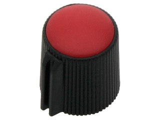 8163# Gałka potencjometr czarna średnica 13mm czerwona