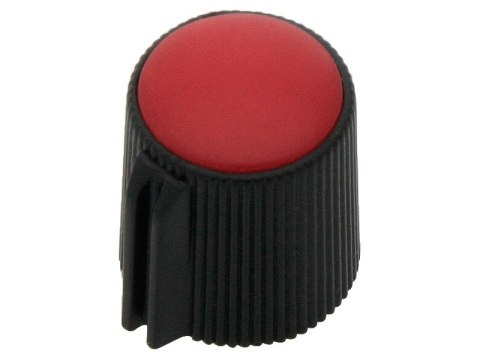 8163# Gałka potencjometr czarna średnica 13mm czerwona