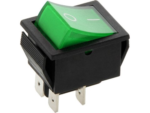 8850# Przełącznik mk621 zielony 12v podświetlany