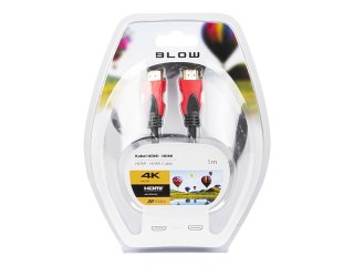 92-051# Przyłącze hdmi-hdmi red 4k 1.0m proste
