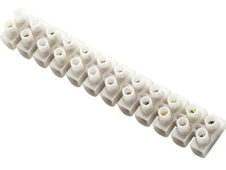 40-709# Kostka elektryczna 12 pól r= 40mm2 biała