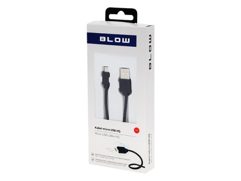 66-071# Przyłącze usb a - micro b 1,0m czarne hq blister