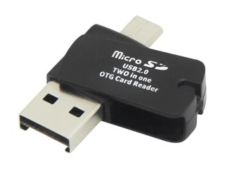 66-244# Czytnik kart micro sd 2w1`