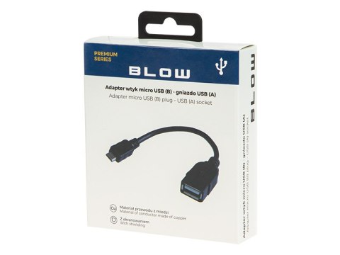 75-837# Adapter usb gniazdo usb a-wtyk micro usb otg kabel blister