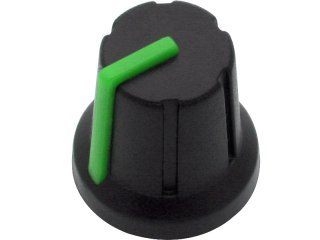 8688# Gałka potencjometru n-1 oś 6mm zielona 16mm