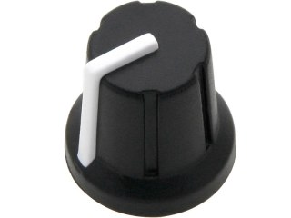 8690# Gałka potencjometru n-1 oś 6mm biała 16mm