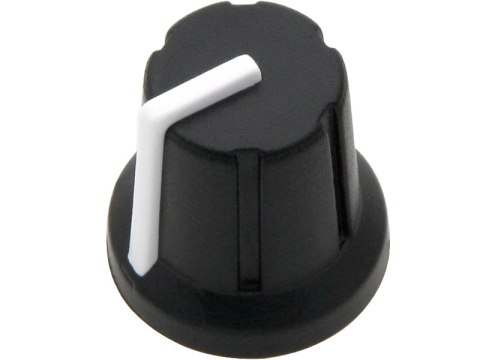 8690# Gałka potencjometru n-1 oś 6mm biała 16mm