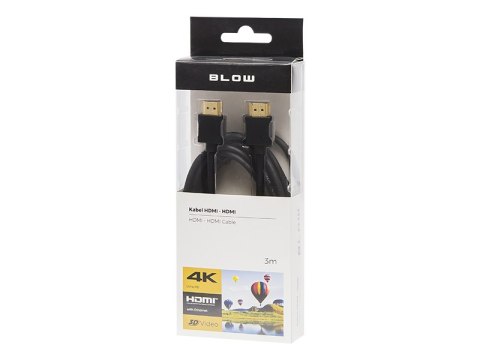 92-651# Przyłącze hdmi-hdmi black 2.0 4k 3m