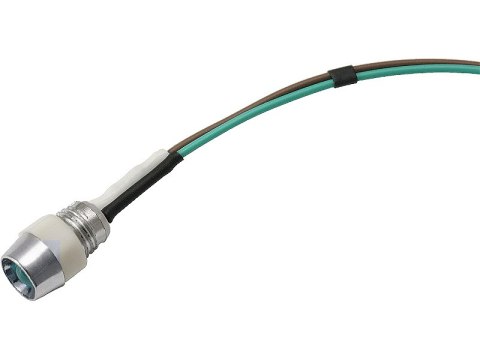 3539# Dioda led 5mmb (niebieska migająca 12v) kontrolka z przewodem