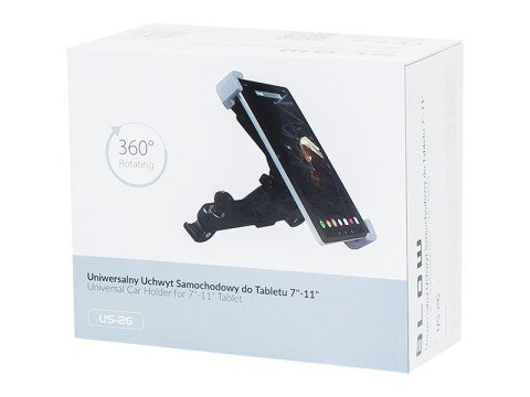 75-326# Uchwyt samochodowy us-26 tablet zagłówek 7"-11"