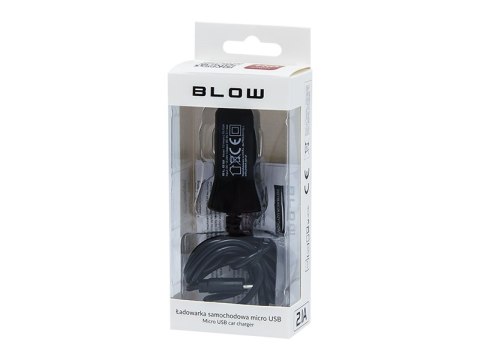 75-753# Ładowarka samochodowa kabel micro usb 5v 2,1a 12-24v t21a
